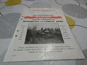 Prospekt Brochure TRAKTOREN CATERPILLAR 15 PS und 30 PS Französisch - Bild 1 von 3
