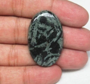 Natural Chinese Writing Stone Cabochon Oval Shape 51.90 ct Loose Gemstone H 4348 - Picture 1 of 5
