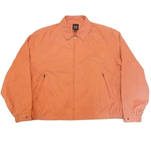 Vintage Y2K Folio New York Mens XXL Regular Jacket Saks Fifth Ave Orange Peach - Picture 1 of 18