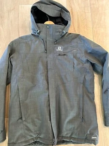 Salomon Winter Jacket Ski Snowboard Snowmobile Black XLarge Men Coat - Picture 1 of 15