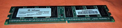 Infineon HYS64D32300HU-5-C (256MB DDR PC3200U 400MHz DIMM 184-pin) Memory - Image 1 of 2