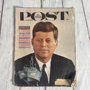 Saturday Evening Post November 18 1961 JFK Kennedy World War II Feature History - Picture 1 of 3