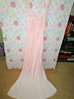 VINTAGE 1940s 50s Bias cut Rayon NEGLIGEE nightgown dressing gown~RHYTHM~34-36