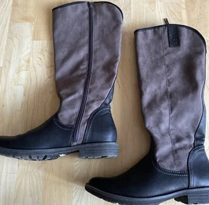 S Oliver Stiefel Reiter Stil Braun Schwarz Gr 38 - Bild 1 von 10
