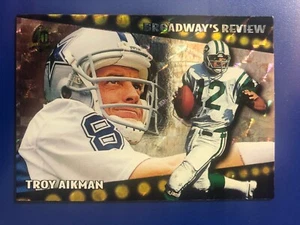 1996 Topps Broadway's Review Insert Troy Aikman #BR6 Cowboys - Picture 1 of 2