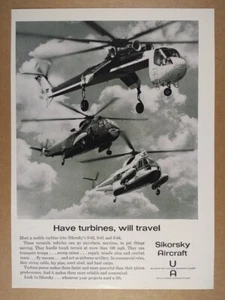 1962 Sikorsky S-62 S-61 S-64 Helicopters vintage print Ad - Picture 1 of 1