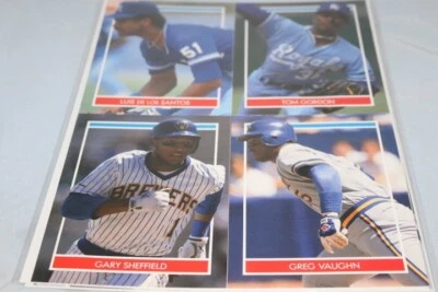 Kansas City Royals Milwaukee Brewers Stickers and 2 Cut Out Photos George Brett  - Image 1 of 3