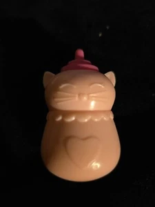 Vintage Fisher Price 2011 ❤ LITTLE MOMMY ❤ Replacement Pink Cat Baby Doll Bottle - Picture 1 of 6