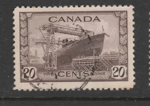 1942 CANADA 20c Ship Launch Sg 386 - Bild 1 von 1