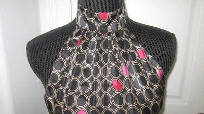 Faja de corbata Milly of NY negra dorada lunares rojos de seda forrada talla 2 pequeña Foto 1 de 4