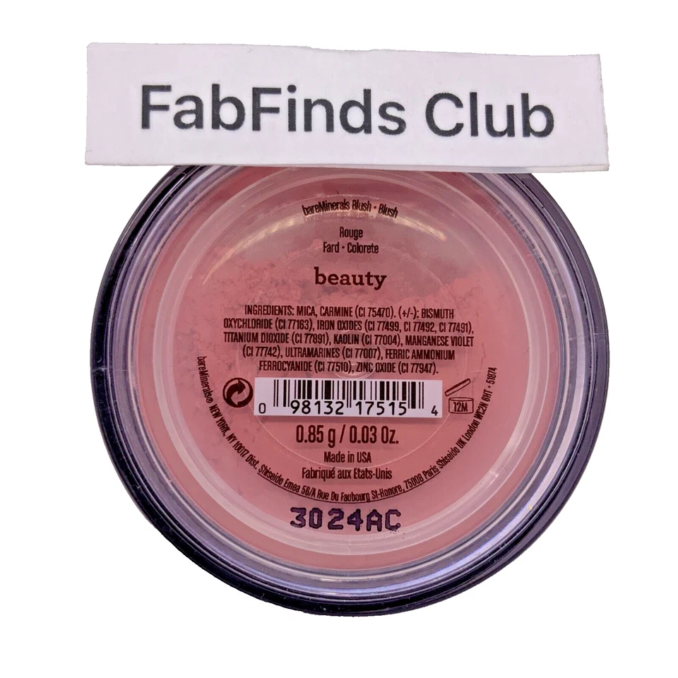 BareMinerals Loose Mineral Powder Blush in Beauty 0.03oz/0.85g Sealed - Image 1 of 4