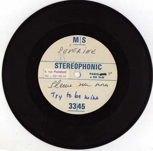SEVERINE PLEURE SUR NOUS ACETATE 1 FACE FRENCH 45 SINGLE - Picture 1 of 1