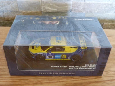 Audi R8 LMS #98 Phoenix Racing Stuck Biela 24h Nürburgring 2009 Minichamps 1:43 - Immagine 1 di 4