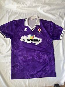 1991-92 Vintage FIORENTINA Home Serie Kit XL Futbol Soccer Jersey
