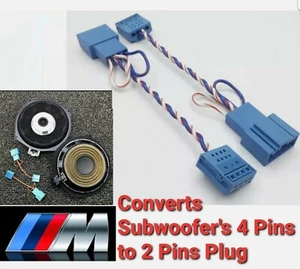 BMW Car Underseat Subwoofer Harness Cable Adapter Wire 1 3 4 5 6 7 Series. UK  - Picture 1 of 9