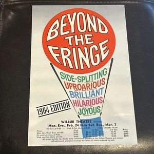 Vintage Playbill Flyer Beyond the Fringe Wilbur Theatre 1963 - Picture 1 of 2