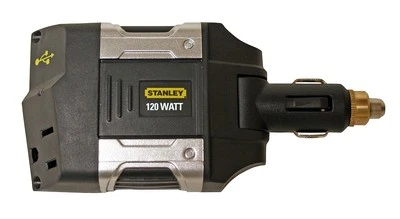 Nuevo-Inversor de corriente Stanley Power It PCA120 120W con puerto de carga USB Foto 1 de 2