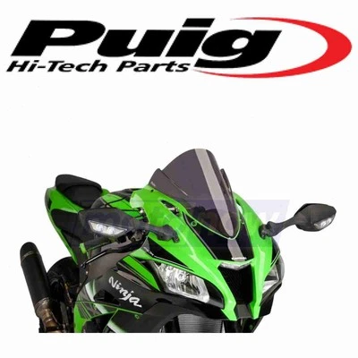 PUIG Racing Windscreen for 2016-2020 Kawasaki ZX1000 Ninja ZX-10R KRT wh — 第 1/4 张图片