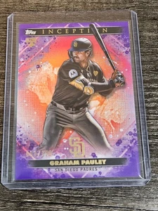 GRAHAM PAULEY #8 | 2024 TOPPS INCEPTION ROOKIE PURPLE /150 - SD PADRES - Picture 1 of 3