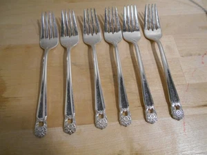 6 Rogers 1941 ETERNALLY YOURS Muster Salatgabeln IS versilbert 8256 - Bild 1 von 3