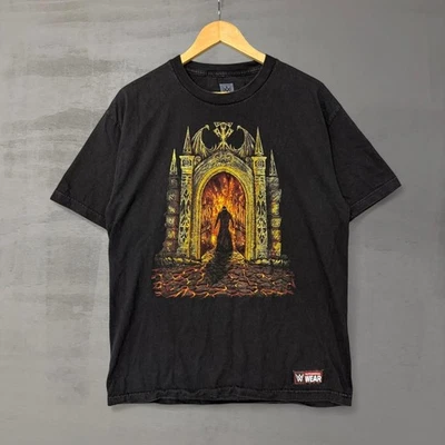 Camisa grande vintage Undertaker para hombre negra Y2K WWE WCW WWF Foto 1 de 4