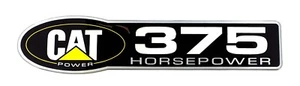 CATERPILLAR  CAT DIESEL 375 HP EMBLEM SATIN - Picture 1 of 2
