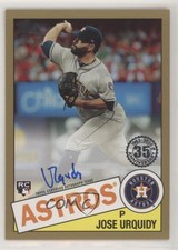 2020 Topps 1985 Baseball Series 2 Gold /50 Jose Urquidy #85A-JU Rookie Auto RC