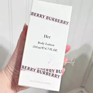 Burberry Her Scented Body Lotion Full Size 6.7 oz/200 ml~New In Box Sealed - Picture 1 of 3