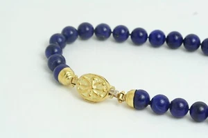 Collana da donna Lapislazzuli e Oro Giallo 18 Kt nuova - Foto 1 di 7