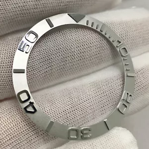 For Wristwatch Silver Steel 38MM Watch Bezel Watch Insert Replacement - Picture 1 of 2