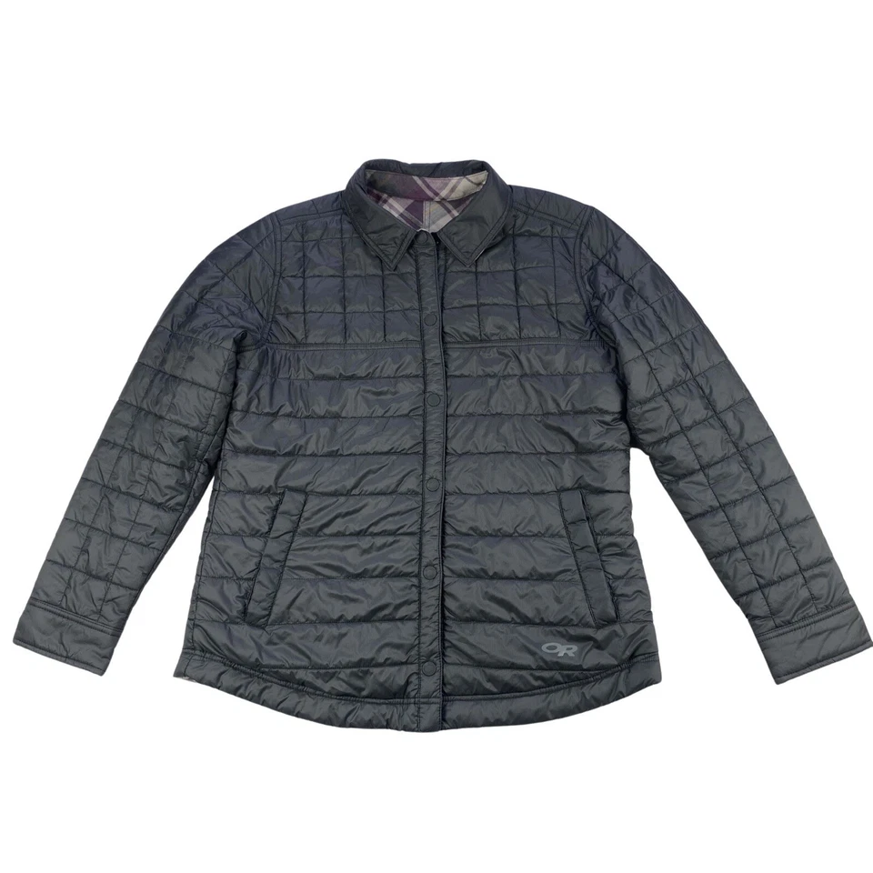 Chaqueta Camisa Reversible Outdoor Research Kalaloch Mujer Mediana Botón a Presión Foto 1 de 4