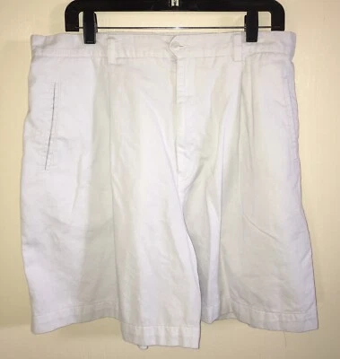 Pantalones cortos plisados blancos Dressbarn para mujer talla 18 Foto 1 de 3