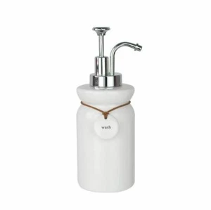 New white Finihed Simple Design Ceramic Hang Tag Lotion Dispenser M-21 - Picture 1 of 3