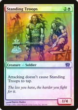 Standing Troops FOIL 8th Edition NM White Common MAGIC GATHERING CARD ABUGames