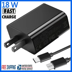 Type-C Charging Cable + Fast Charger Adapter For LG V60/V50/V40/V30 G8/G7/G6/G5 - Picture 1 of 12