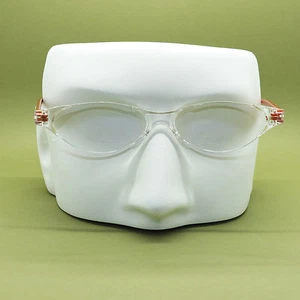 Frameless Modern Cat Eye Reading Glasses Pearly Bronze Side Arms +2.00 - Picture 1 of 1