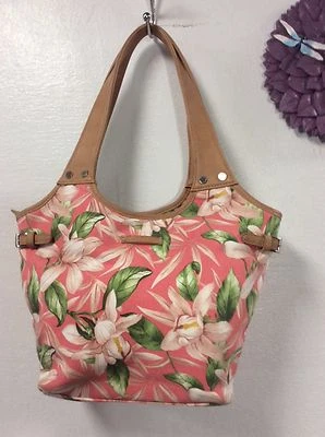 Bolso de mano de mujer de lona rosa Magnolia Beach Havana Jack’s Café H15 Foto 1 de 4