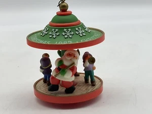 Hallmark Babbo Natale & Friends #6 Giostra Decorazione Albero di Natale con Scatola Vintage 1983 - Foto 1 di 13