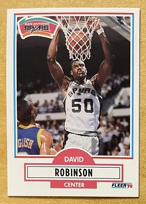 Баскетбольная карточка Дэвид Робинсон 1990–91 Fleer No172 San Antonio Spurs звезда Зала славы почти как новая - Изображение 1 из 3