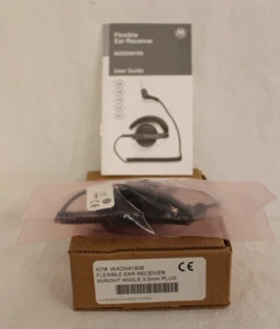 New Motorola WADN4190B Radio Flexible Ear Receiver w/Angle 3.5mm Plug - Zdjęcie 1 z 4