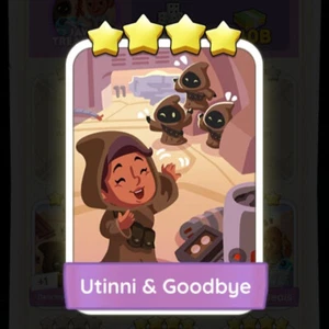 Utinni & Goodbye Monopoly_Go_4 Stars Sticker ⭐⭐⭐⭐ - FAST DELIVERED - Picture 1 of 1