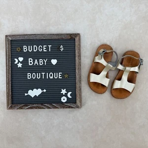 FRESHLY PICKED Gold Malibu Sandals Size 9 Toddler - Picture 1 of 3