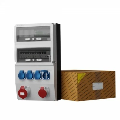 Baustromverteiler eXT-S/FI 32A 16A 4x230V Zähler MID Stromverteiler Doktorvolt