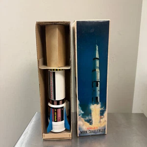 Vtg APOLLO-X Moon Challenger Space Rocket Toy w/ Box - No Power - JAPAN - Imagen 1 de 18