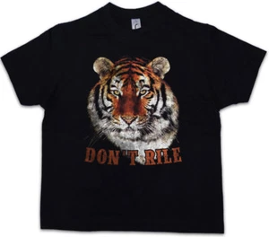 DON'T RILE SWEATSHIRT Kids Boys T-Shirt Fur Head Animal Wildlife Welfare Cat - Picture 1 of 1