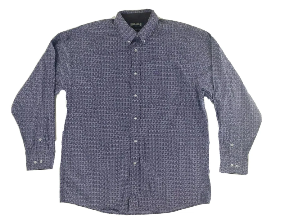 Camisa de vestir ajustada Panhandle para hombre L púrpura cachemira manga larga abotonada Foto 1 de 4