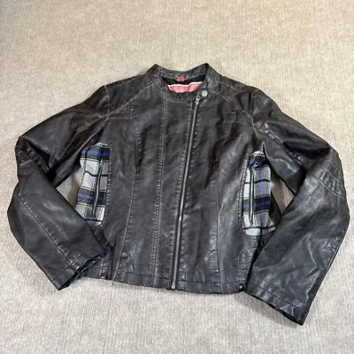 Chaqueta Moto Colección by Bernardo Mujer XL Cuero Vegano y Franela Foto 1 de 4