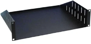 3 HE 19" Ablage Rackablage 375 mm tief Trägereinschub Rackwanne Fachboden Boden - Bild 1 von 2