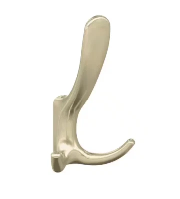 Amerock Finesse 4-15/16 pulgadas Gancho de pared L dorado champán triple punta Foto 1 de 4