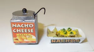 Dollhouse Nacho Cheese Dispenser and Nachos 1:12 Miniature Diner Fair Food #Two - Picture 1 of 1